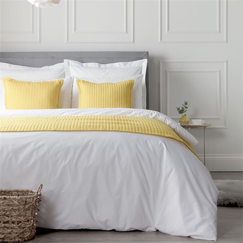 80/20 kapas poliester campuran set linen hotel 300tc putih