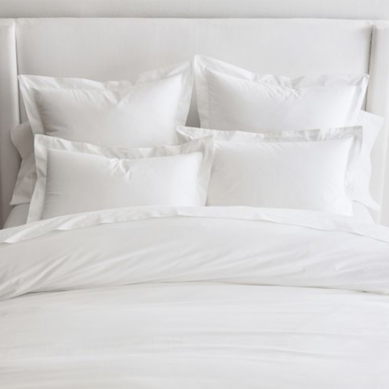 Set Capton Cotton 400 Thread Count Plain Satin Hotet Set