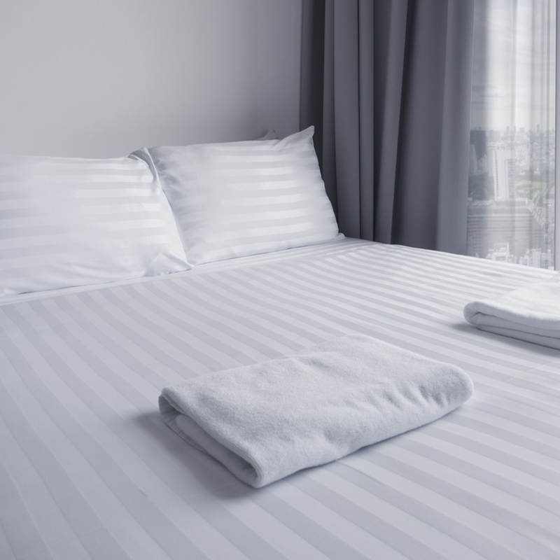 Set Kapas Tulen T250 Satin Striped Hotel Linen Set