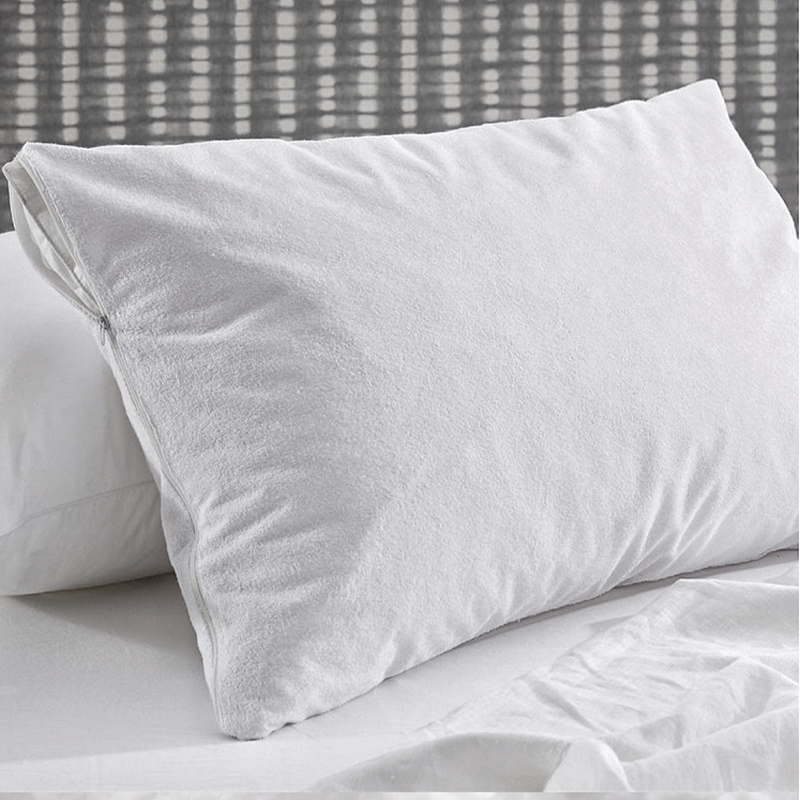 50/50 Polycotton kalis air Terry Toweling Hotel Bantal Pelindung