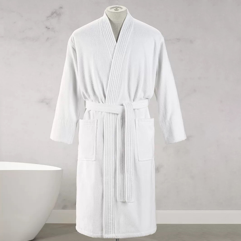 Kapas Pure Pure White Hotel dan Spa Velor Bath Robe