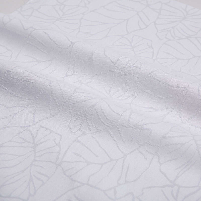 Jacquard Cotton meninggalkan kain tempat tidur tekstil hotel